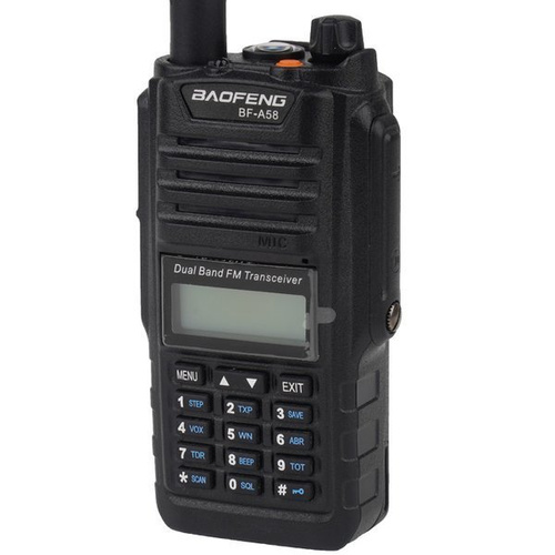 BaoFeng - VHF/UHF радіостанція BF-A58 Duobander PTT - 5 Вт - Водонепроникна - 1800mAH
