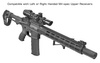 UTG - AR15 Super Slim SD Free Float - 14'' - M-LOK - Mil-Sec - Czarne - MTU046XLM