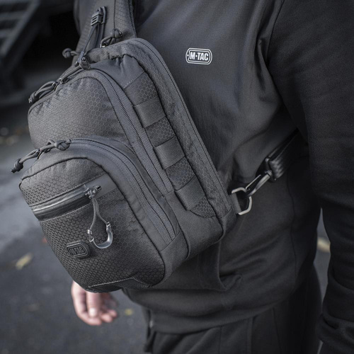 M-Tac - Рюкзак Cross Bag Slim Elite Hex - Чорний - 10210002