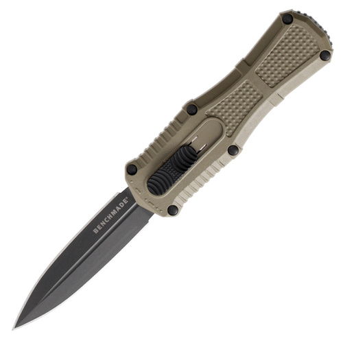 Benchmade - Складаний ніж OTF 3375GY-1 Mini Claymore - CPM-D2 - Ranger Green - 3375GY-1