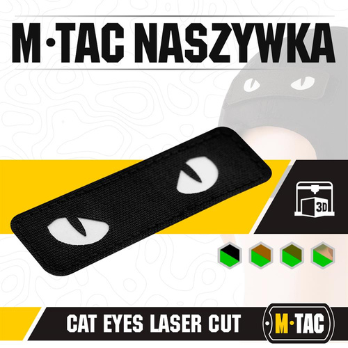 M-Tac - Нашивка Morale Patch - Cat Eyes - Laser Cut - Чорний - 51009299