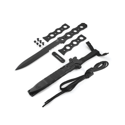 Benchmade - Тактичний ніж SOCP - Кинджал - CPM 3V - Cerakote - Чорний - 185BK