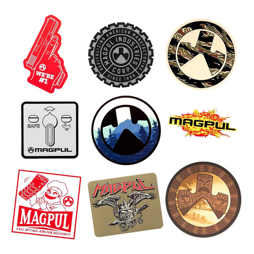 Magpul - Набір наклейок Magpul® - 9 штук - MAG960