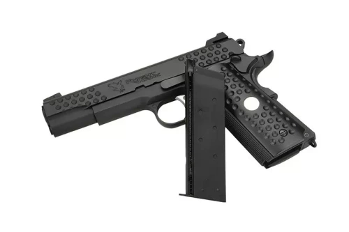 МИ - Репліка пістолета Knight Hawk - зелений газ - Czarny - WET-02-002613