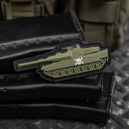 M-Tac - Нашивка танк - 3D PVC - Череп - Олива - 51338312