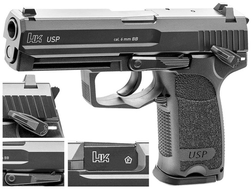 Umarex - Репліка пістолета Heckler&amp;Koch USP Blowback - Металевий затвор - CO2 - 2.6356