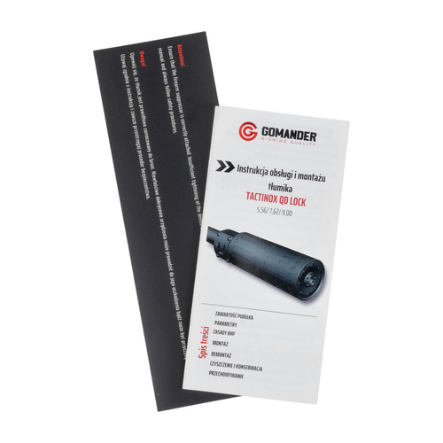 Gomander - Глушник Tactinox PCC QD L - 9 мм - M26x1.5 - пісок - TB0.9680_2 FDE