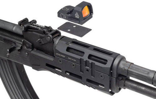 UTG - Ложа для AK 47 Super Slim Drop-In - M-LOK - алюмінієве - чорне - MTU053SSM - MTU053SSM