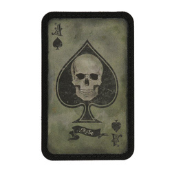 M-Tac - Нашивка Ace of Spades - Morale Patch - Ranger Green / Czarna - 51101023