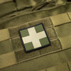 M-Tac - 3D PVC Нашивка Medic Cross Square patch - Оливковий - 51124001