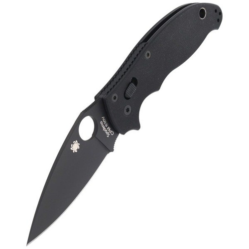 Складаний ніж Spyderco - Manix™ 2 G-10 Black / Black Blade - C101GPBBK2.
