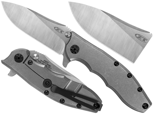 Zero Tolerance - Складаний ніж ZT Hinderer 0562TI - CPM 20CV - сірий - 0562TI