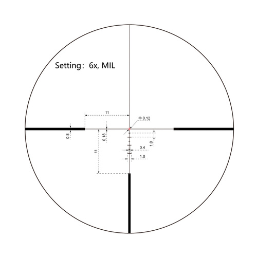 Vector Optics - Тактичний приціл Continental x6 - 1-6x24i - чорний - SCOC-44