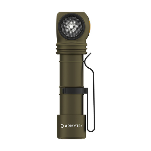 Armytek - Налобний ліхтар Wizard C2 Pro - Магнітний зарядний пристрій - 2500 лм - 18650 - оливковий - F08701CO