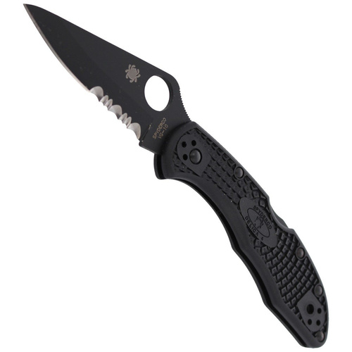 Складаний ніж Spyderco - Delica® 4 FRN Black / Black Blade - C11PSBBK