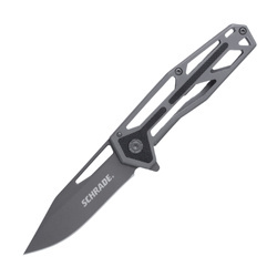 Schrade - Складаний ніж Clip Point Blade Cage Handle Ultra Glide - 9Cr18MoV - сірий - 1084283