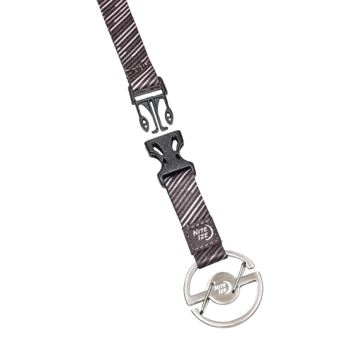 Nite Ize - Карабін зі шнурком Medallion Key Lanyard - сталевий - сріблястий/чорний - MKL-11-R3
