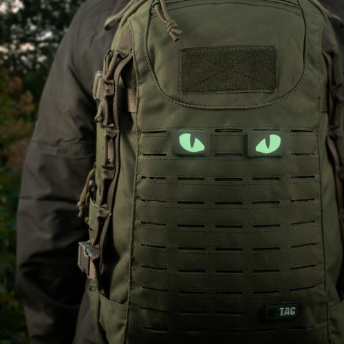 M-Tac - Флуоресцентні нашивки Tiger Eyes Laser Cut - Para - Ranger Green - 51140023