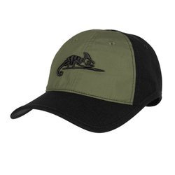 Helikon - Бейсболка з логотипом - PolyCotton Ripstop - Black / Olive Green - CZ-LGC-PR-0102B