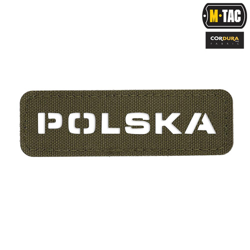 M-Tac - Нашивка Польща 25х80 - Laser Cut - Ranger Green - 51002023