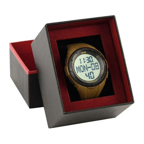 M-Tac - Тактичний годинник з педометром - РК-дисплей - WR50 - Coyote - 50001005