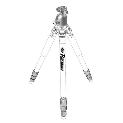 Rokstad - Кульова головка 56 мм на різьбу 3/8"-16 - Picatinny/ARCA - Сірий - RSRH-02