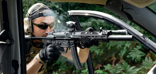 UTG Pro - Передня накладка на руку для MP5 монолітна M-LOK - алюмінієва - Чорний - MTU055SSME