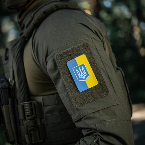 M-Tac - Нашивка - Прапор України з гербом 80x50мм - Вертикальна - 51304099
