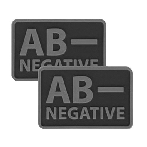 Гелікон - Пластир ПВХ - Група крові - AB- NEG - Чорний - 2 шт.