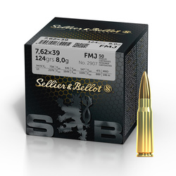 Набої до гвинтівки Sellier&Bellot 7.62x39 мм FMJ 124 г / 8 г - 50 патронів - V340842