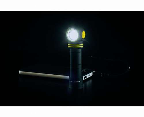 Armytek - Акумуляторний ліхтар / налобний ліхтар Elf C2 - 1100 лм - холодне світло - F05103C