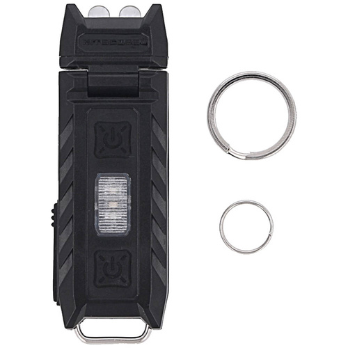 NiteCore - Світлодіодний акумуляторний ліхтар-брелок Thumb - 85 lm - Li-ion 220 mAh - White/Red LED - Чорне - THUMB