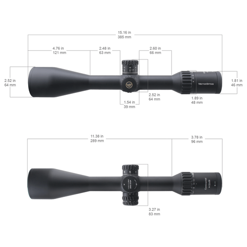 Vector Optics - Приціл Continental x8 4-32 SFP ED Zero Stop - 56 мм - чорний - SCOL-T51