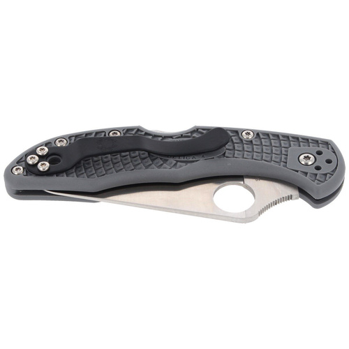 Складаний ніж Spyderco - Delica® 4 FRN Flat Ground Gray - C11FPGY