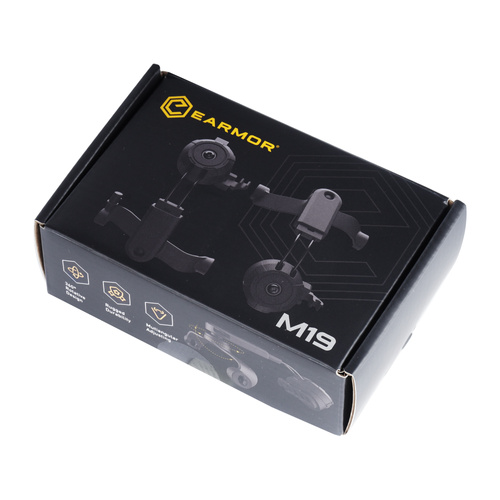 Earmor - Адаптери на шолом для протишумових навушників M32 Mark4 - Чорний - M19C MARK4