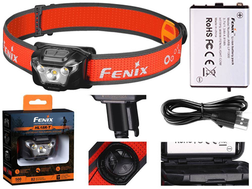 Fenix - Світлодіодний ліхтар налобний HL18R-T з акумулятором 1300 mAh - 500 люмен - 039-476