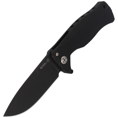 LionSteel - Nóż SR Flipper Aluminum Black / Black Blade - SR11A BB