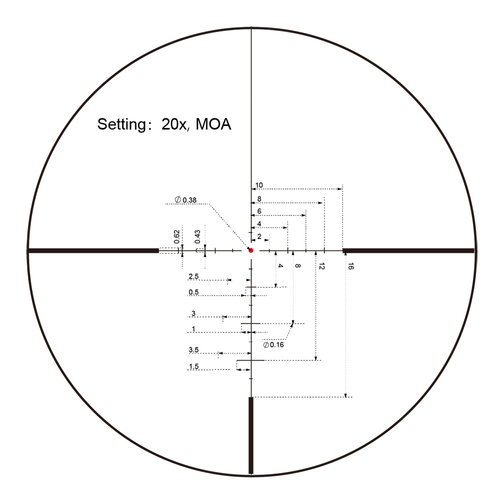 Vector Optics - Приціл Continental x8 3-24 SFP ED - 56 мм - чорний - SCOL-50
