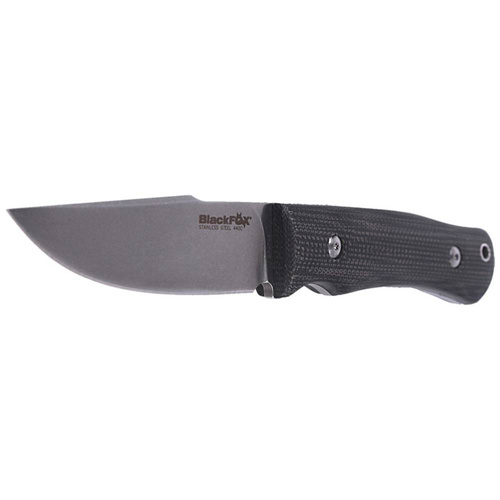 FOX - Тактичний ніж Explorator Linen Micarta - 440C - чорний - BF-749