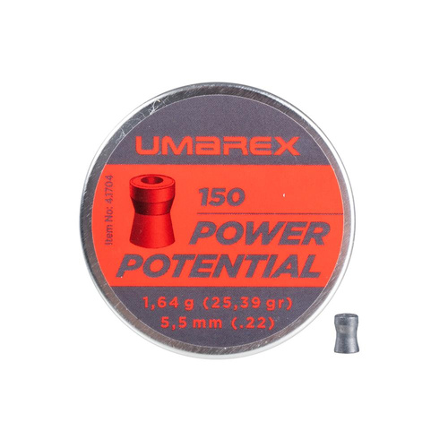 Umarex - Куля для пневматичної гвинтівки з порожнистим наконечником Power Potential - 5,5 мм - 150 шт. - 4.1704
