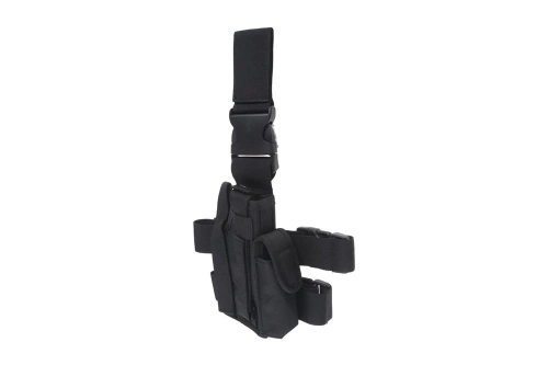GFC Tactical - Кобура на ногу з чохлом для магазину - чорна - GFT-29-020779