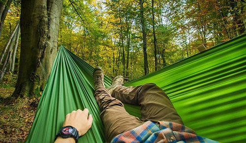 Lesovik - Туристичний гамак ДУЧ з підвісом - Treetop Green