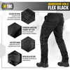 Тактичні штани M-Tac - Aggressor Gen.II Flex - Ripstop - Black - 20058002.