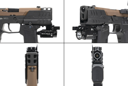Strike Industries - Противибуховий щиток для пістолетів SMC Alfa/Bravo - Чорний - SI-SMC-BS-S