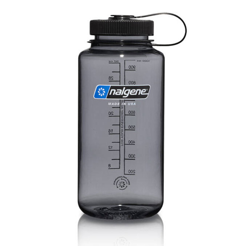 Nalgene - Пляшка для води Wide Mouth Sustain 32 унції - отвір 63 мм - 1,1 л - Сірий - 2020-1532
