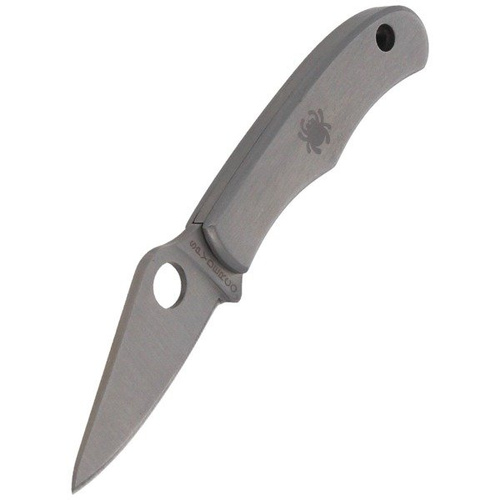 Spyderco - Складаний ніж Bug - Нержавіюча сталь - Сріблястий - C133P