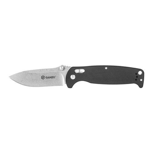 Ganzo - G7412 EDC Складаний ніж зі свистком - G-Lock - Чорний - G7412-BK-WS
