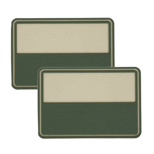 Helikon - Naszywka PVC - Flaga Polska - Beżowy - 2szt. - OD-FPL-RB-13