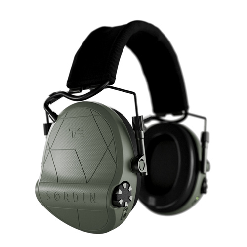 Sordin - Активні засоби захисту слуху Supreme T2 - Наголов'я - Гелеві вкладиші - Зелені - 303006-11P (Green)