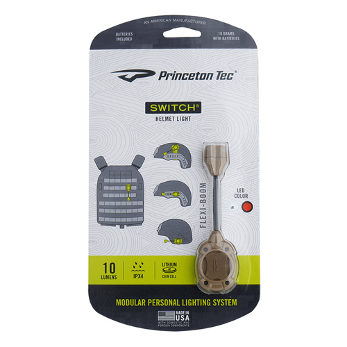 Princeton Tec - Налобний ліхтар MPLS IR SWITCH 10lm - Tan - MPLS-II-IR/RD-TAN
